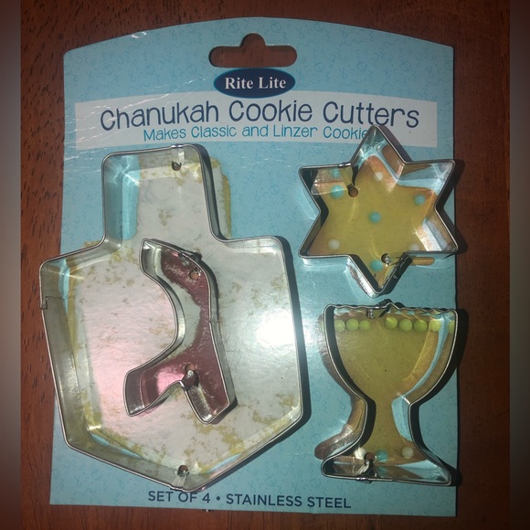 Rite Lite Chanukah Stainless Steel Cookie Cutters Set - Picture 1 of 2